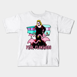 Divine / Babs Johnson / Pink Flamingos Kids T-Shirt